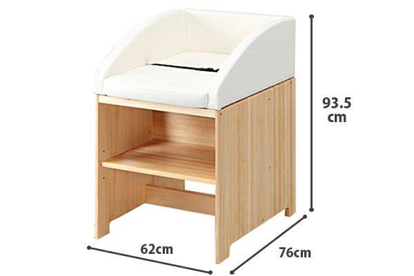 若者の大愛商品 ナビス アズワン おむつ交換台 610×820×840mm ピンク TO-PK 4589638402371