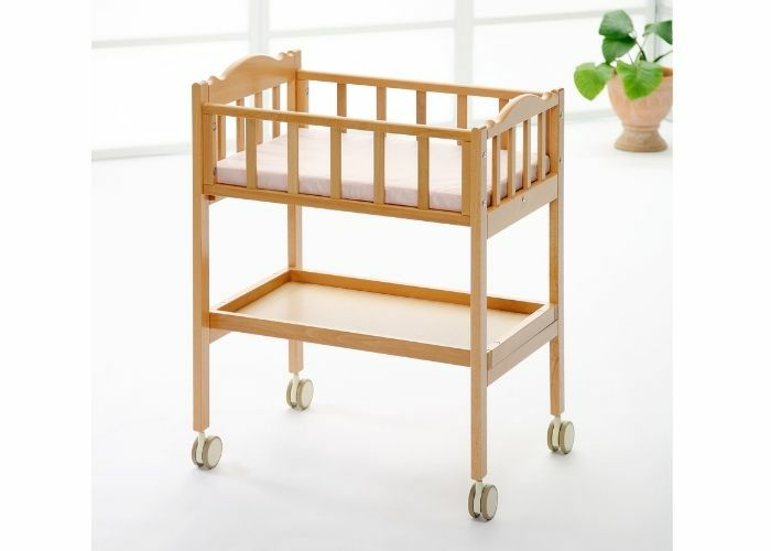 木製新生児ベッド Bタイプ・マット付